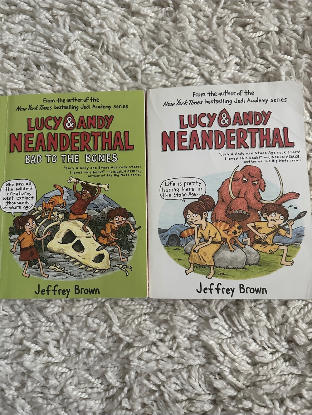 Lucy & Andy Neanderthal Books Set of 2